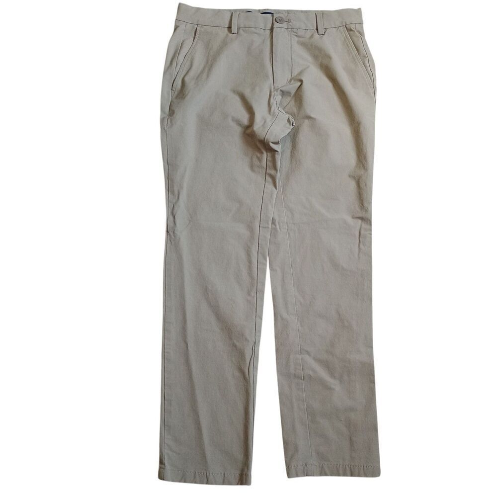 Vineyard Vines Performance Pants Men (32x29 actual) Beige Preppy Stretch Golf